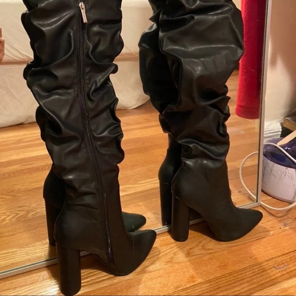 Cape Robbin Ruched Thigh High Boots